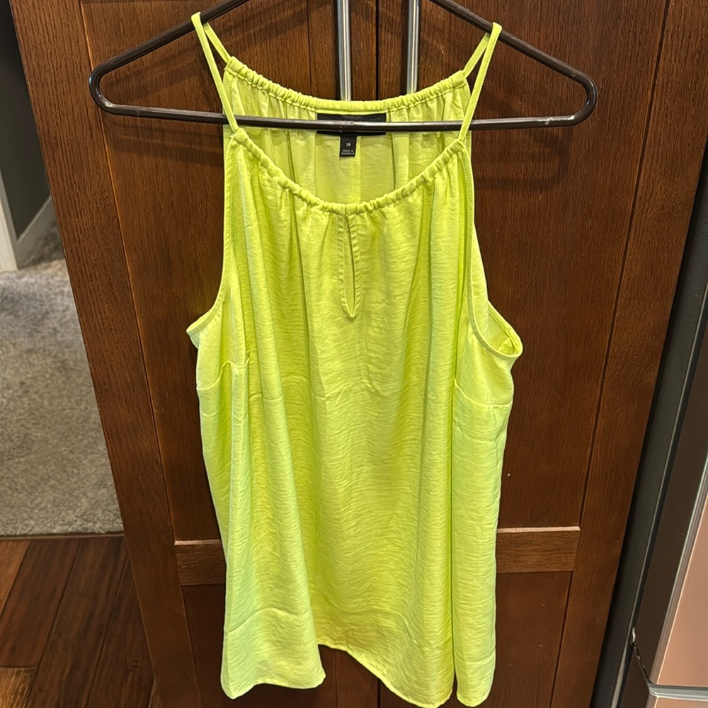 Lane Bryant yellow-green Sleeveless Tank Top size 18
